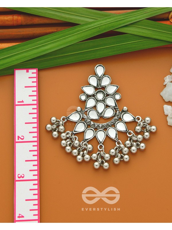 Melange of Mystery- Oxidised Embellished Earrings