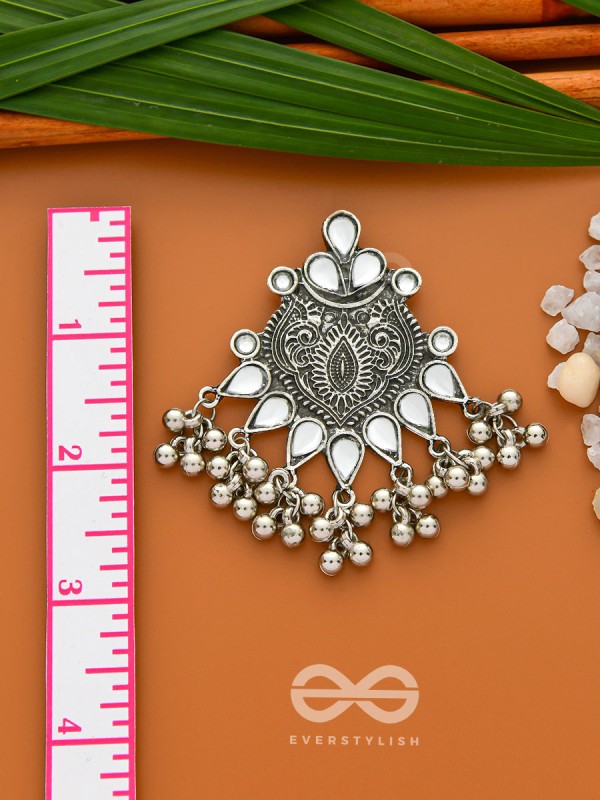 The Boho Artsy Motifs- Embellished Oxidised Earrings