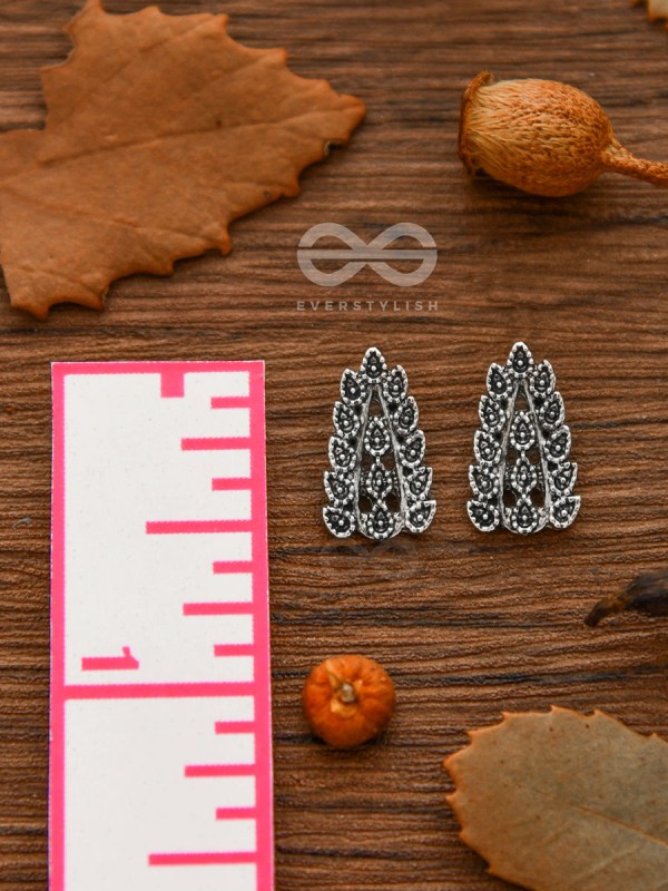 The Little Intricate Leaflets - Tiny Trinket Earrings