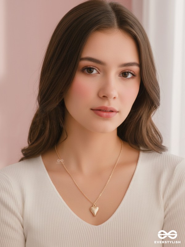 Heart Of Sea- Intricate Golden Neckpiece With Anti-Tarnish Coating 