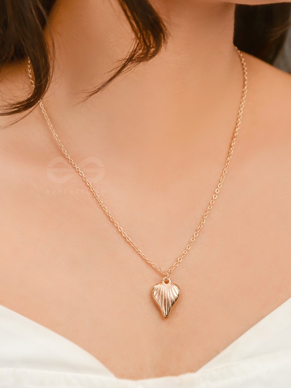 Heart Of Sea- Intricate Golden Neckpiece With Anti-Tarnish Coating 