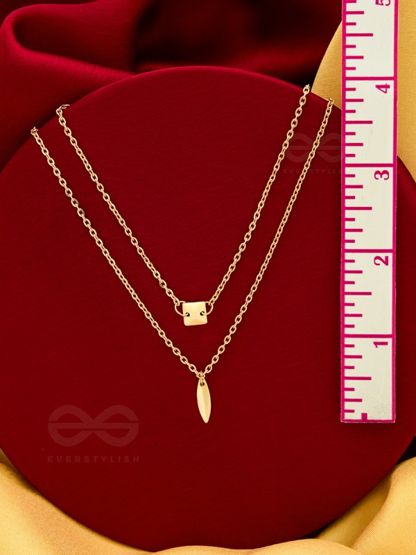 The Geometrical Charm- Statement Multiayered Neckpiece With Anti-Tarnish Coating 