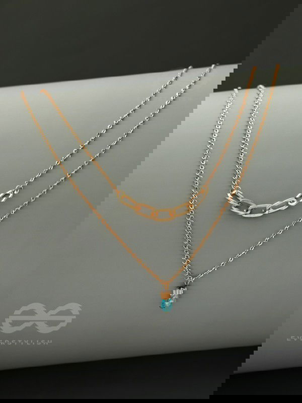 Drop-Dead Dazzling- Golden Layered Necklace