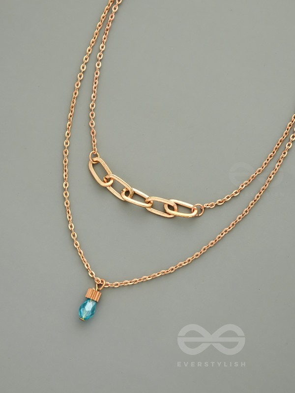 Drop-Dead Dazzling- Golden Layered Necklace