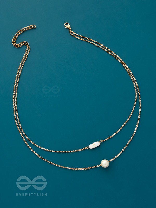 The Classic Romance- Golden Layered Necklace With Anti-Tarnish Coating