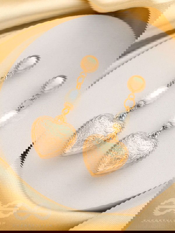 A Heart of Gold- Classy Golden Earrings