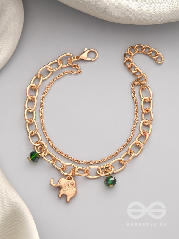 The Jungle King- Golden Layered Bracelet