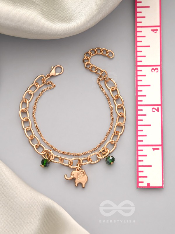 The Jungle King- Golden Layered Bracelet