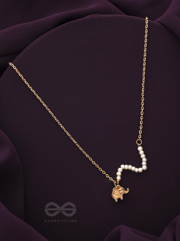 The Jungle Safari- Golden Beads Necklace With Anti-Tarnish Coating 