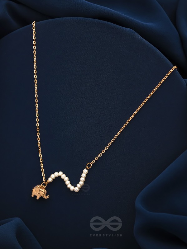 The Jungle Safari- Golden Beads Necklace With Anti-Tarnish Coating 