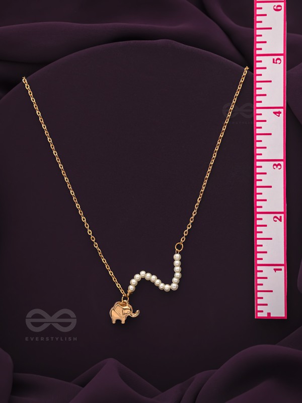 The Jungle Safari- Golden Beads Necklace With Anti-Tarnish Coating 