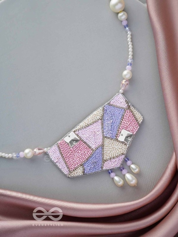Niryatr- The Beautiful Meadow- Pearls, Sequins and Beads Embroidered Neckpiece
