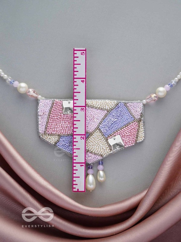 Niryatr- The Beautiful Meadow- Pearls, Sequins and Beads Embroidered Neckpiece