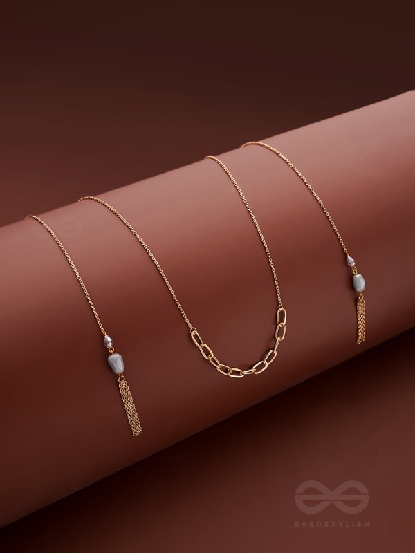 The Lovers Bridge- Golden Necklace Scarf