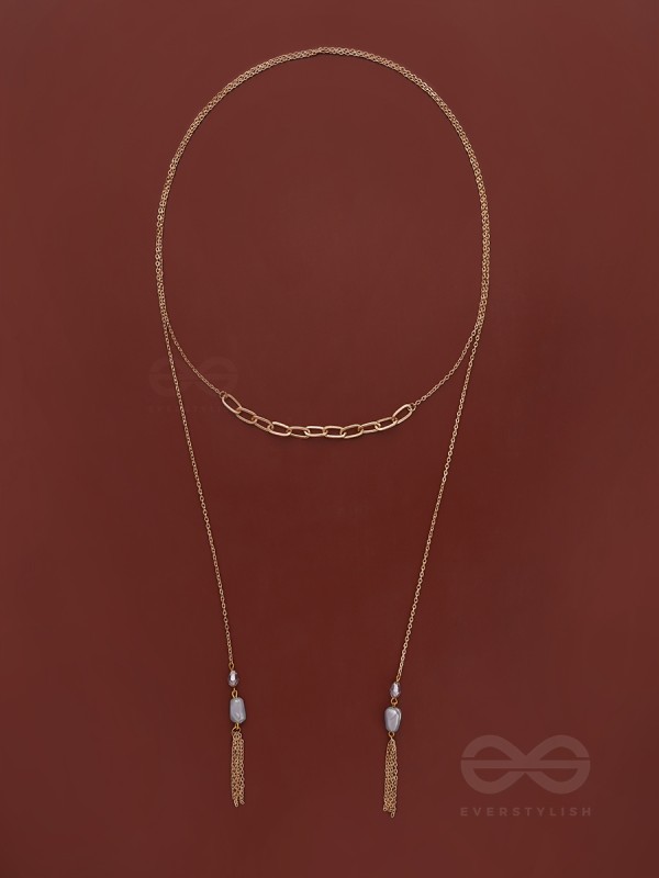 The Lovers Bridge- Golden Necklace Scarf