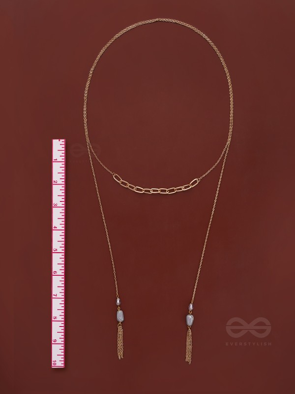 The Lovers Bridge- Golden Necklace Scarf