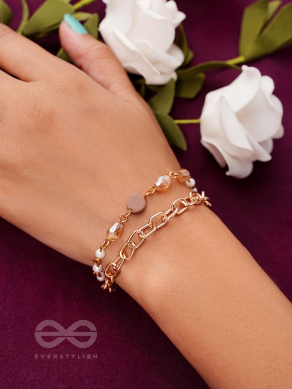 Star Sprinkled- Golden Layered Bracelet