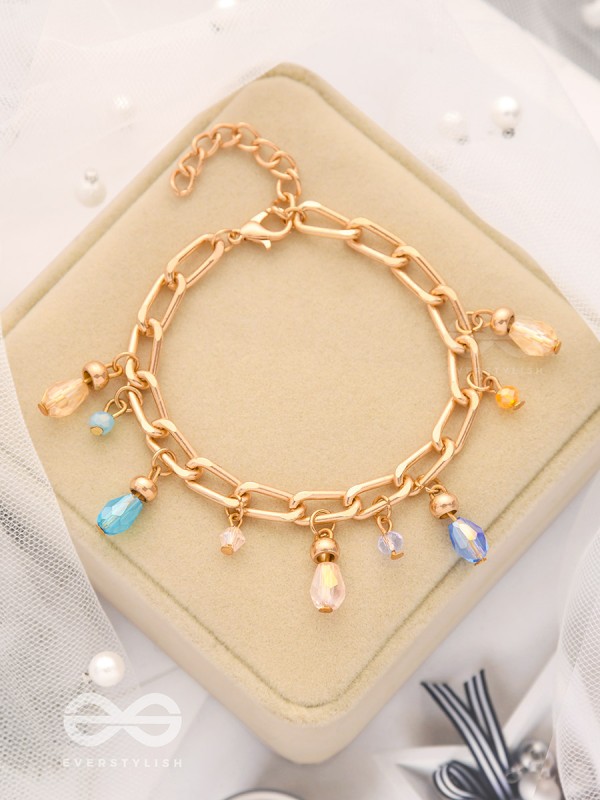 Catch the Sun- Golden Glass Beads Bracelet