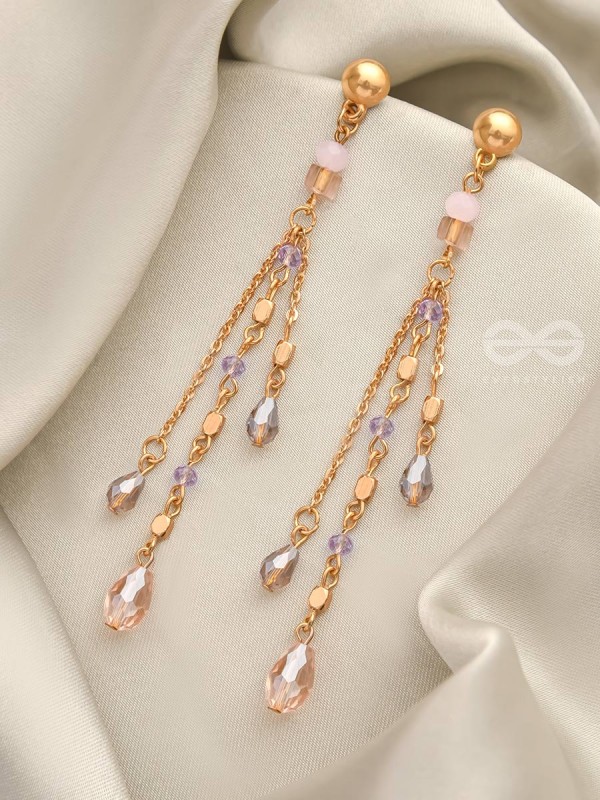 Rains of Castamere- Golden Glass Beads Earrings