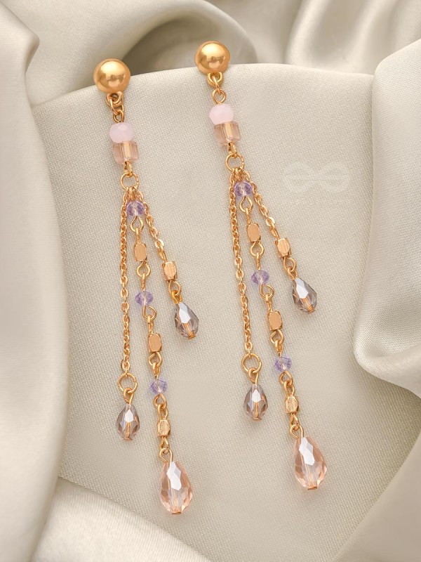 Rains of Castamere- Golden Glass Beads Earrings