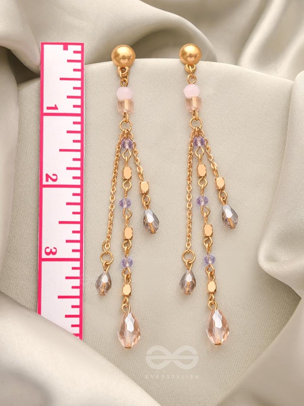 Rains of Castamere- Golden Glass Beads Earrings