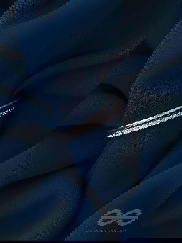 The Sparkling Skyline- Silver Layered Ring