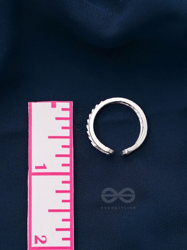 The Sparkling Skyline- Silver Layered Ring