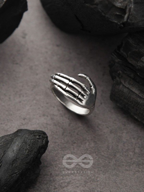 Hands Down- Adjustable Silver Ring