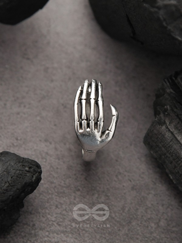 Hands Down- Adjustable Silver Ring