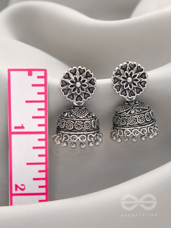 The Blooming Bud- Brass Jhumka Earrings