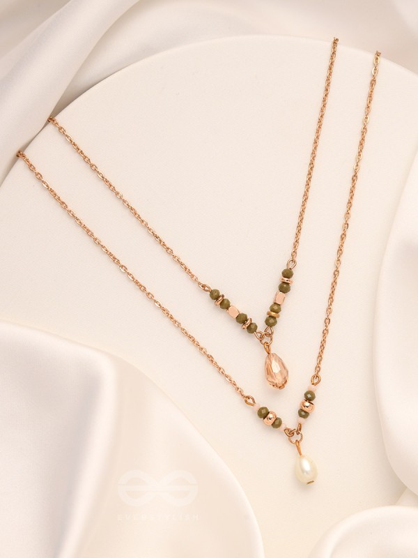 The Blazing Sleet- Golden Layered Necklace With Anti-Tarnish Coating 