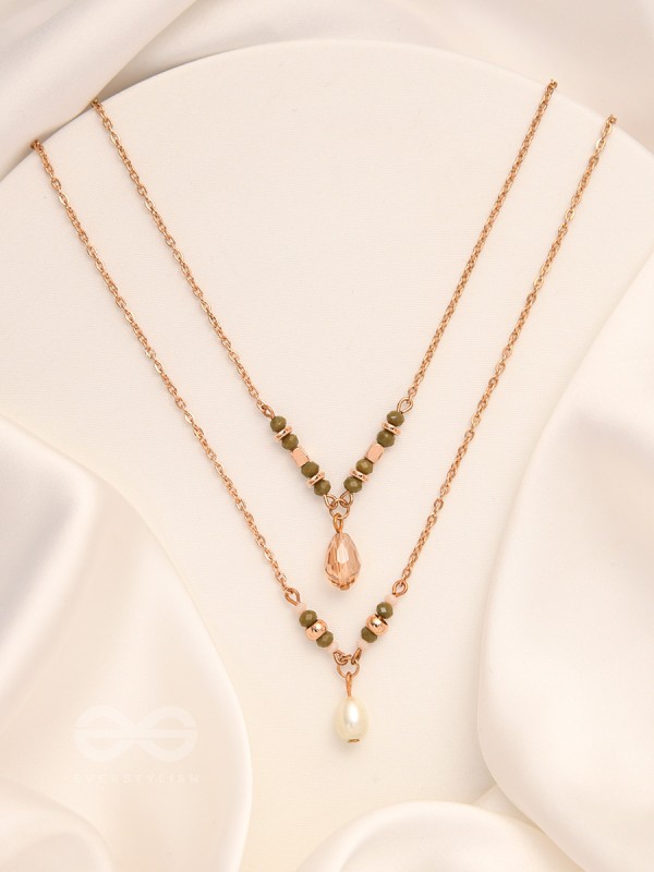 The Blazing Sleet- Golden Layered Necklace With Anti-Tarnish Coating 