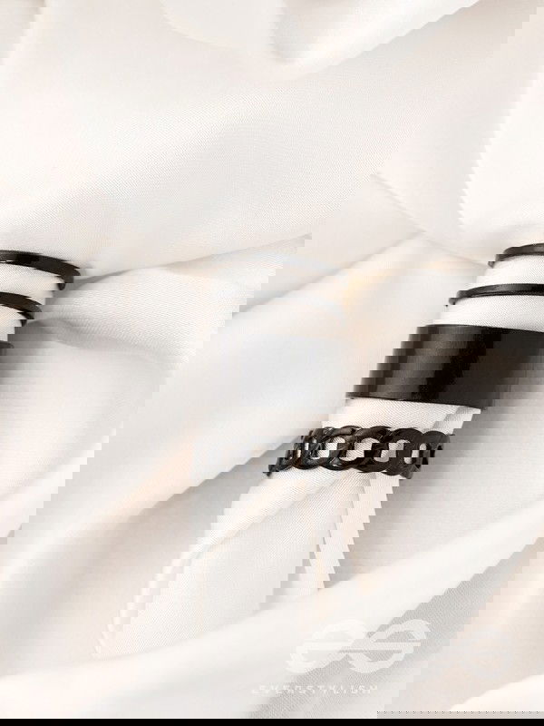 Bands n Chains- Set of 3 Black Rings