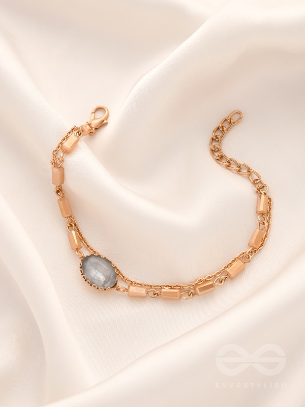 The Grey Sky- Golden Embellished Bracelet