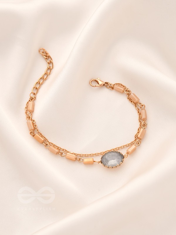 The Grey Sky- Golden Embellished Bracelet