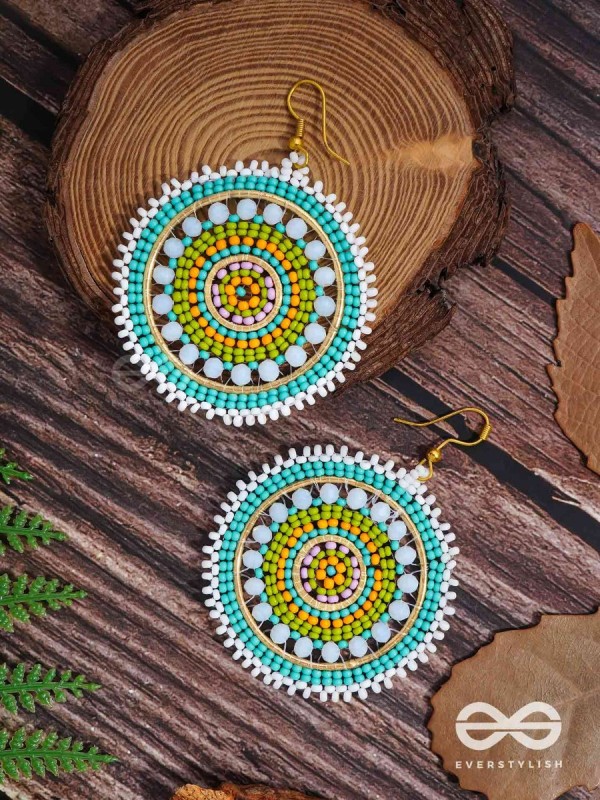 The Wheel of Fortune- Elegant Beaded Earrings