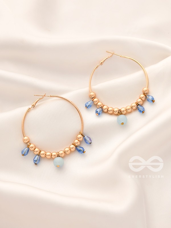 The Sun Shower- Golden Embellished  Earrings