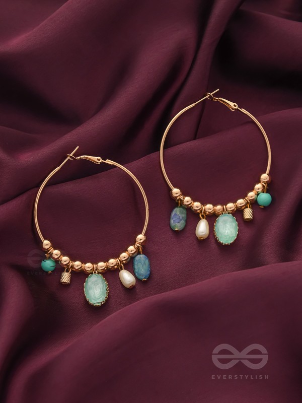 The Jazzy Cosmos- Golden Embellished  Earrings