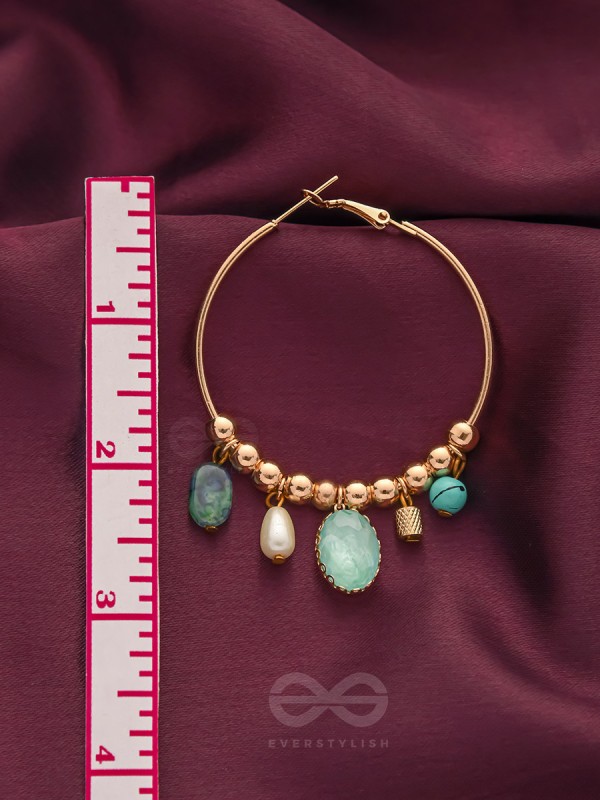 The Jazzy Cosmos- Golden Embellished  Earrings