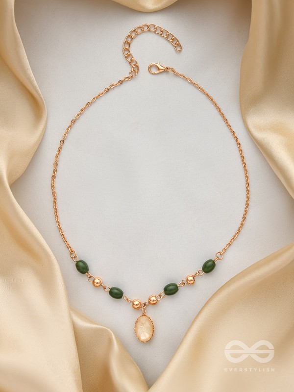 The Sun Belt- Golden Embellished Necklace With Anti-Tarnish Coating