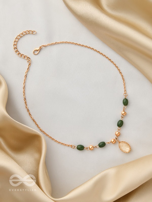 The Sun Belt- Golden Embellished Necklace With Anti-Tarnish Coating