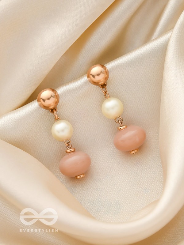 The Bermuda Triangle- Golden Embellished Earrings