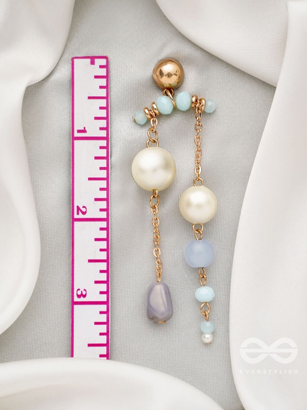 The Rain Shower- Golden Embellished Earrings