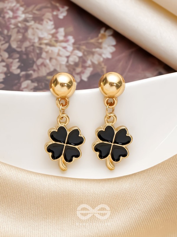 The Blooming Tale- Golden Embellished Earrings