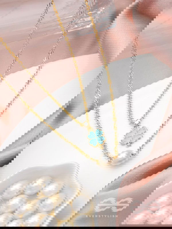 The Clover Field- Golden Layered Necklace With Anti-Tarnish Coating 