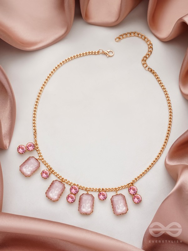 The Garden Of Evening Mists- Golden Embellished Necklace With Anti-Tarnish Coating 