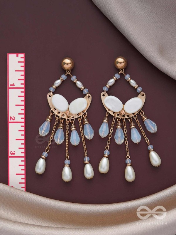 The Moon Crib- Golden Embellished Earrings