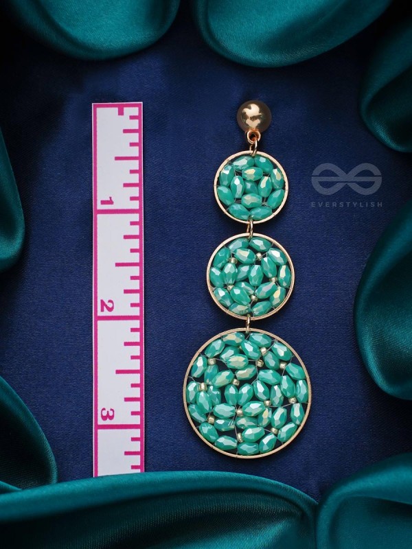 The Intricate Trifecta- Golden Embellished Earrings