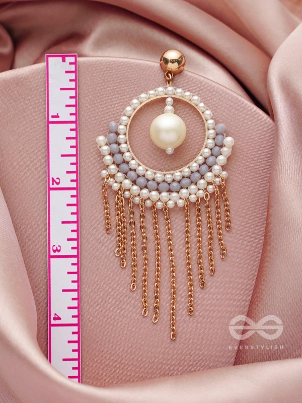 The Gold Dust- Golden Embellished Earrings