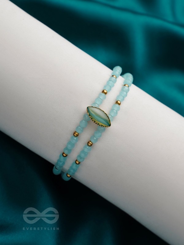 The Sapphire Grove- Golden Embellished Bracelet